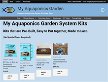 Tablet Screenshot of myaquaponicsgarden.com